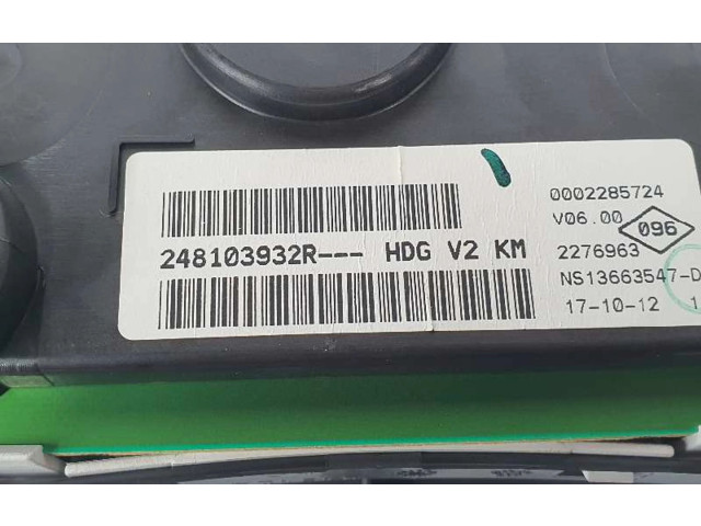 Панель приборов 248103932R, 2276963 Dacia Lodgy