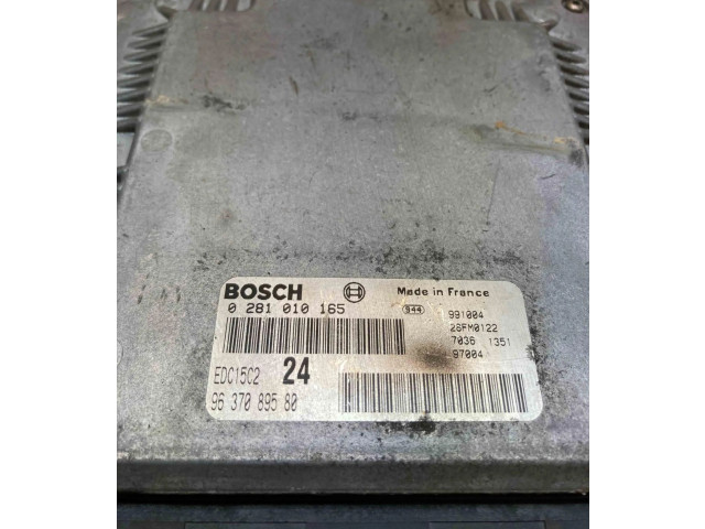 Řídící jednotka 9637089580, 0281010165 Peugeot 406 1996