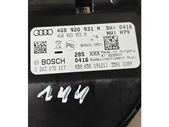 Панель приборов 4G8920031N, 4G8920031   Audi A6 C7       