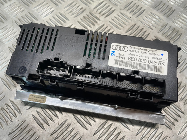 Блок управления климат-контролем 8E0820043AK, 0259474   Audi A4 S4 B7 8E 8H