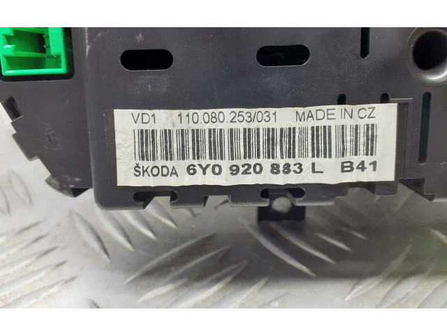 Панель приборов 6Y0920883 Skoda Fabia Mk1 (6Y)
