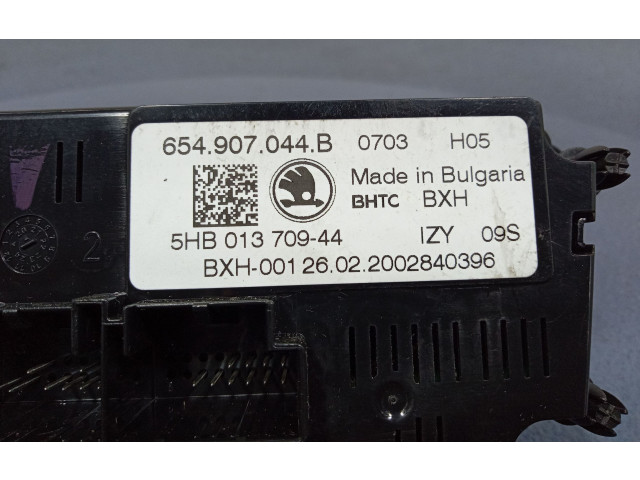 Блок управления климат-контролем 654907044B, 654907044B Skoda Citigo