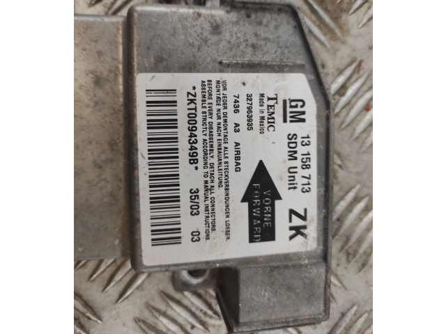 Блок подушек безопасности 13158713, 13158713   Opel Meriva A