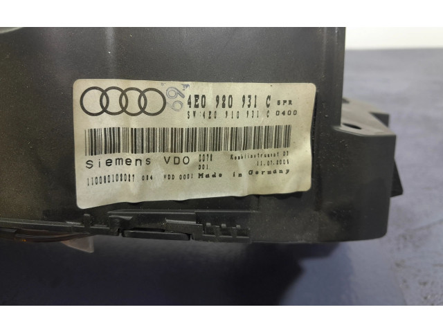 Панель приборов 4E0920931C, 4E0920931C   Audi A8 S8 D3 4E       