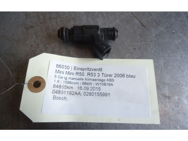 Форсунка 04891192AA, 0280155991 Mini One - Cooper R50 - 53 W10-B16A