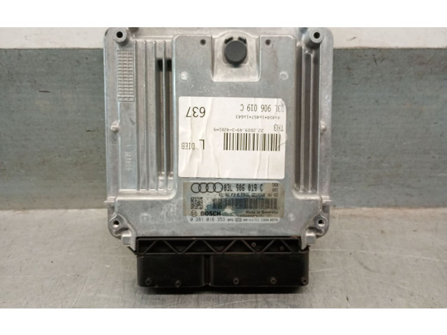 Řídící jednotka 03L906019C, 0281016353BOSCH Audi A4 Allroad 2010