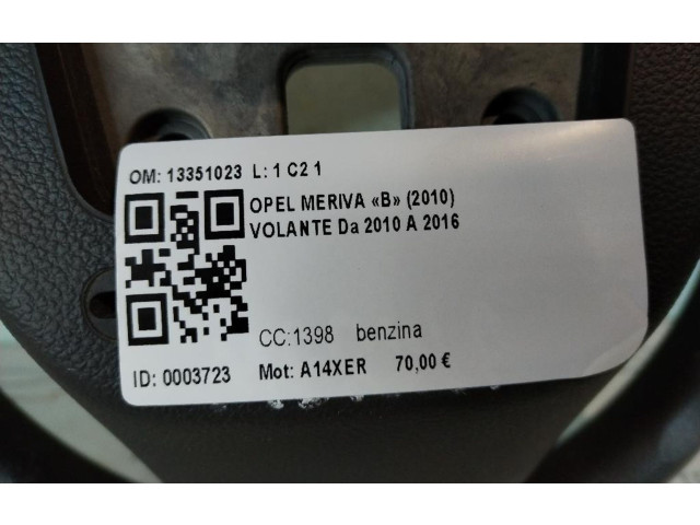 Руль Opel Meriva B  2010 - 2016 года 13351023, 13351023      