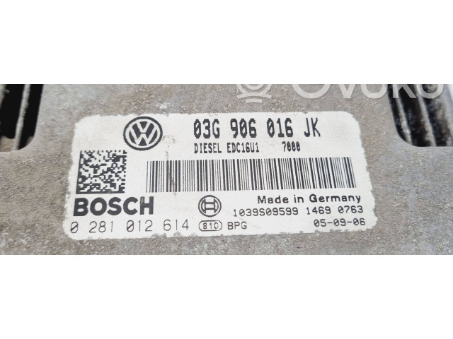 Комплект блоков управления 03G906016JK, 0281102614 Volkswagen Jetta V