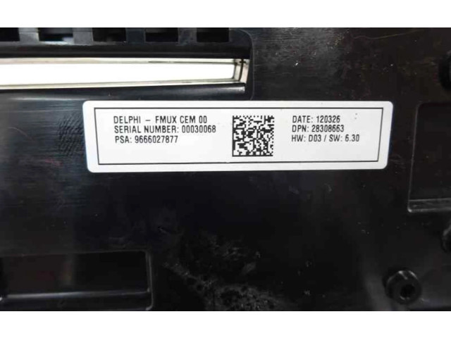 Блок управления климат-контролем 9666027877 Citroen DS4