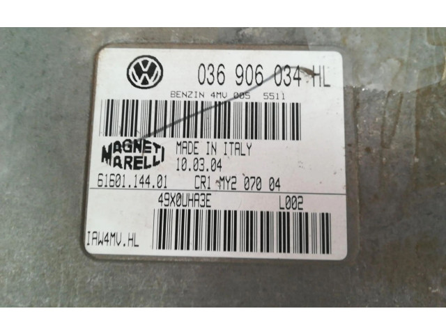 Блок управления двигателем Блок управления 036906034HL Volkswagen Lupo
