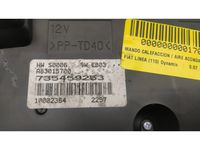Блок управления климат-контролем 735459253 Fiat Linea