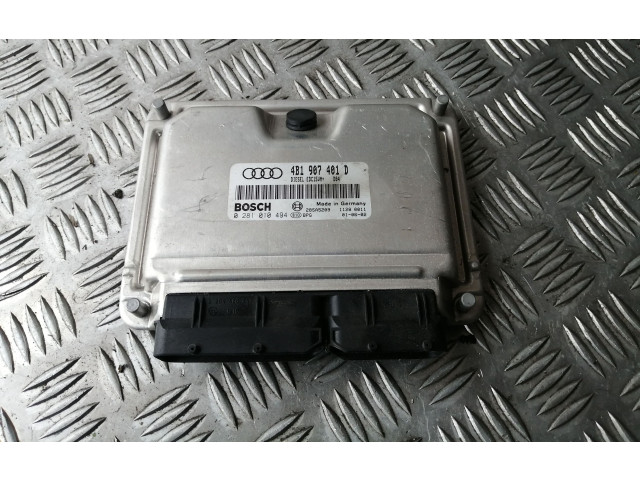 Блок управления двигателя 4B1907401D, 0281010494   Audi A6 S6 C5 4B