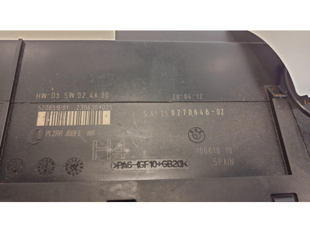 Блок комфорта 9270646 BMW 1 E82 E88