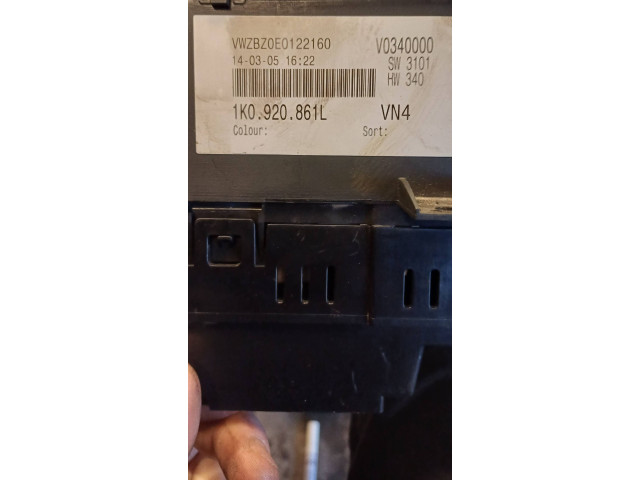 Панель приборов 1K0920861L, V0340000   Volkswagen Golf Plus       