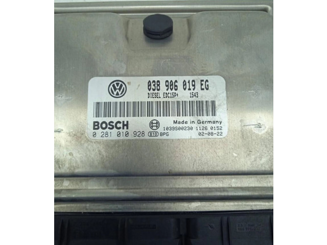 Блок управления двигателем Блок управления 0281010928 Skoda Superb B5 (3U)