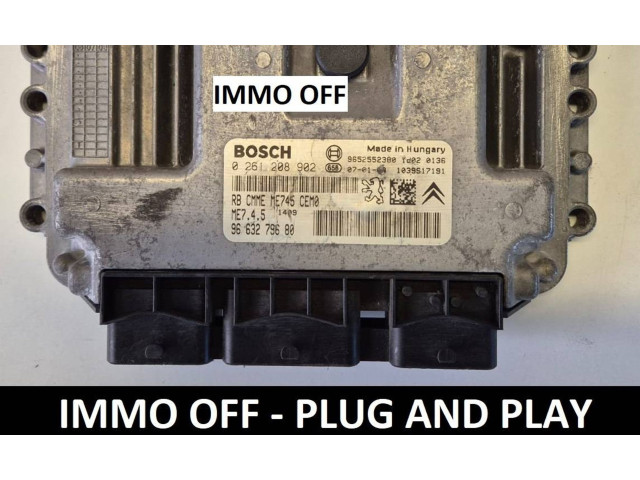 Řídící jednotka 9663279680, 9652552380 Citroen C3 Pluriel 2007