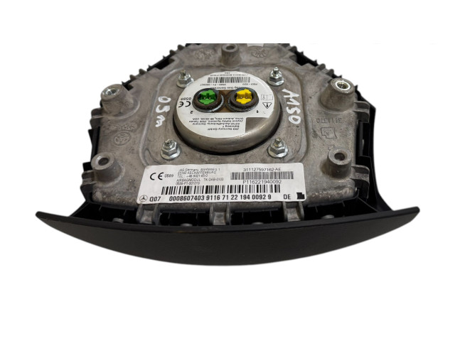 Подушка безопасности водителя 0008607403, P116221940092   Mercedes-Benz A W169