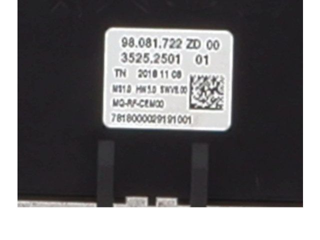 Блок управления климат-контролем 98081722ZD00 Opel Combo E