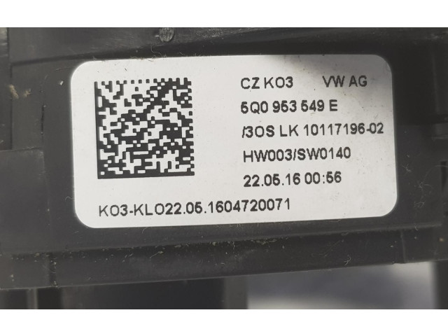 Подрулевой шлейф SRS 5Q0953549E, 5Q0953549E   Volkswagen Golf VII