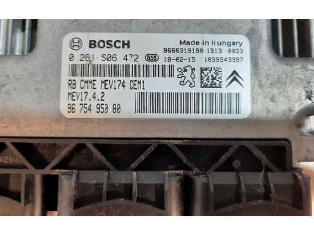Блок управления двигателя 9675495080 Citroen Berlingo
