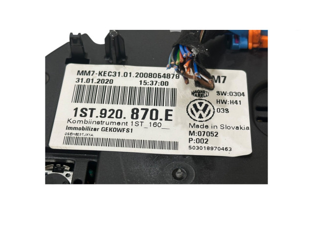 Спидометр (приборный щиток) Skoda Citigo 2011 - 2020 года