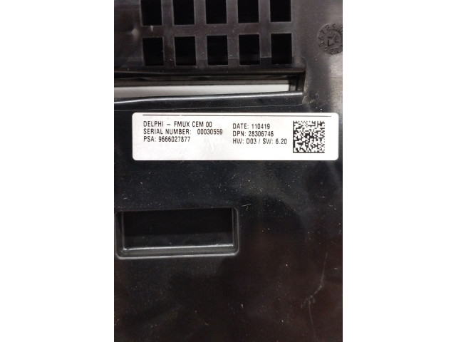 Блок управления климат-контролем 9666027877 Citroen DS4