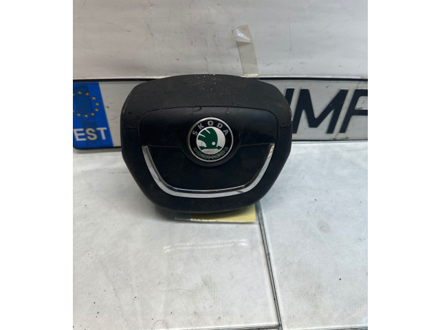 Подушка безопасности водителя 1Z0880201AH Skoda Octavia Mk2 (1Z)