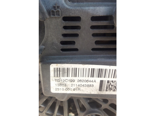 Генератор 231000091R, TG12C199 Dacia Duster