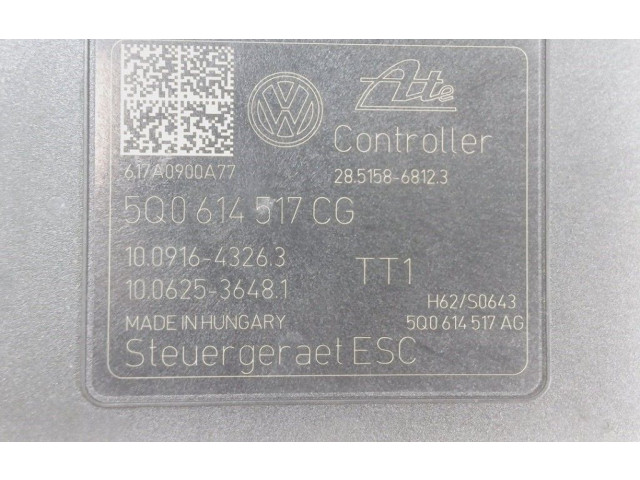 Блок АБС 5Q0614517CG Audi A3 S3 8V 2013 - 2019 года