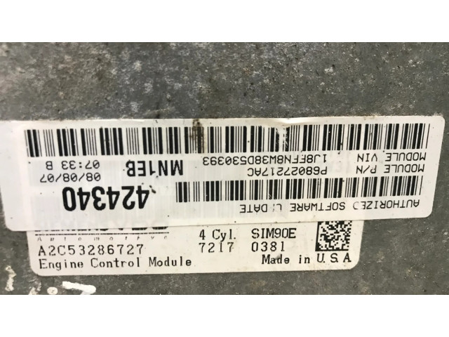 Блок управления двигателя A2C53286727, P68027217AC Jeep Patriot