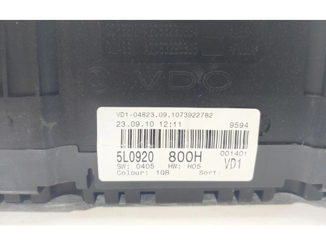 Панель приборов 5L0820800H Skoda Yeti (5L)