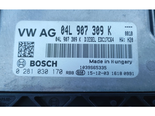 Řídící jednotka 04L907309K, 0281030170   Volkswagen Tiguan 