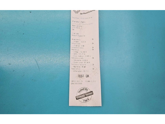 Генератор 8200290215, IMPRK1367850   Renault Espace IV