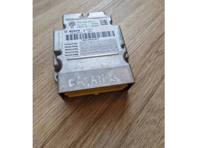 Блок подушек безопасности 7P0959655C, 0285011201 Porsche Cayenne (92A)