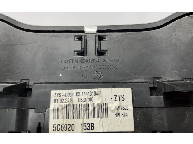 Панель приборов 5C6920953B, 5C6920953 Volkswagen Jetta VI