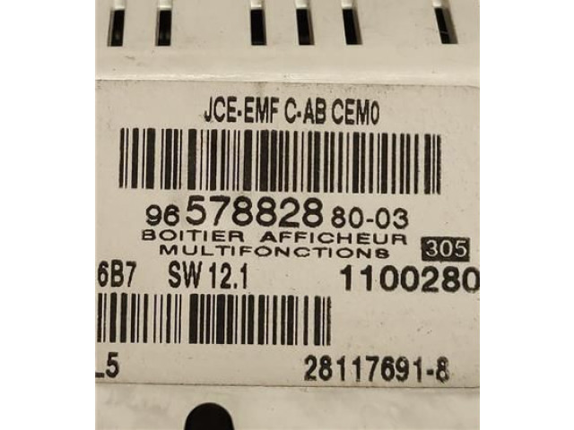 Поршень Блок управления навигации (GPS) 965788288003, 965788288003 Citroen C4 I