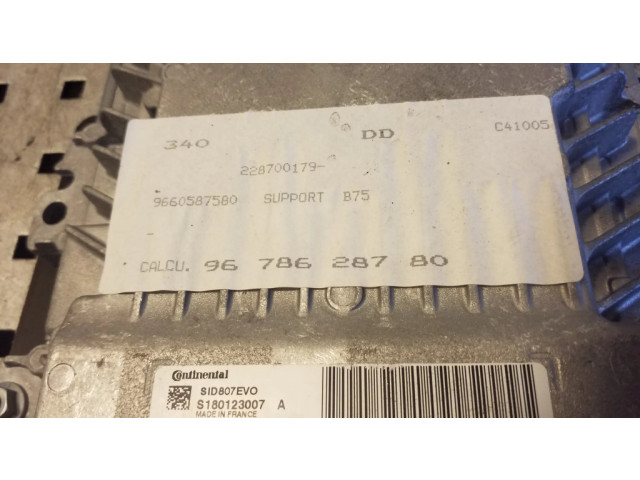Блок управления двигателя 9678628780, 9660587580 Citroen DS4