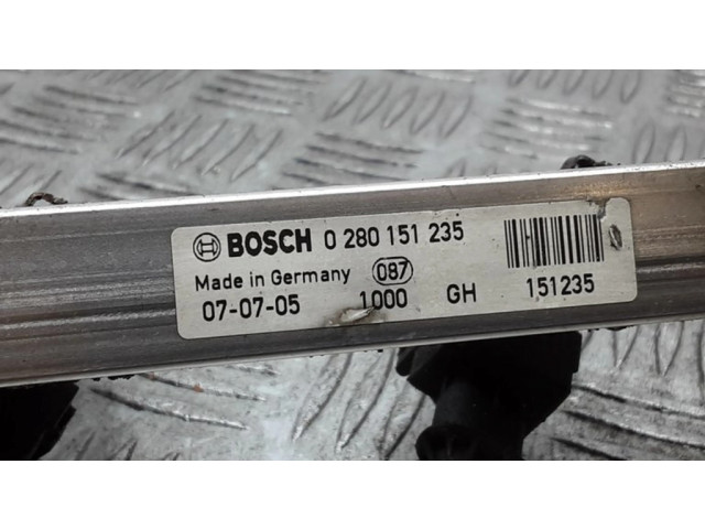 Vstřikovací lišta 0280151235, 151235 Fiat Bravo pro benzínový motor 1.4