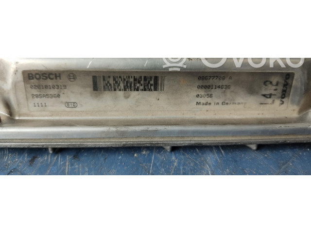Блок управления двигателем Блок управления 0281010319   Volvo S60