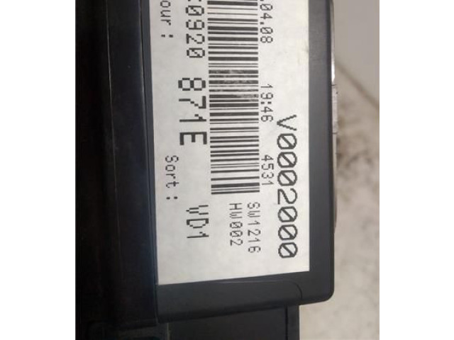 Přístrojová deska Volkswagen Passat Alltrack 2008 3C0920871E, 3C0920871E