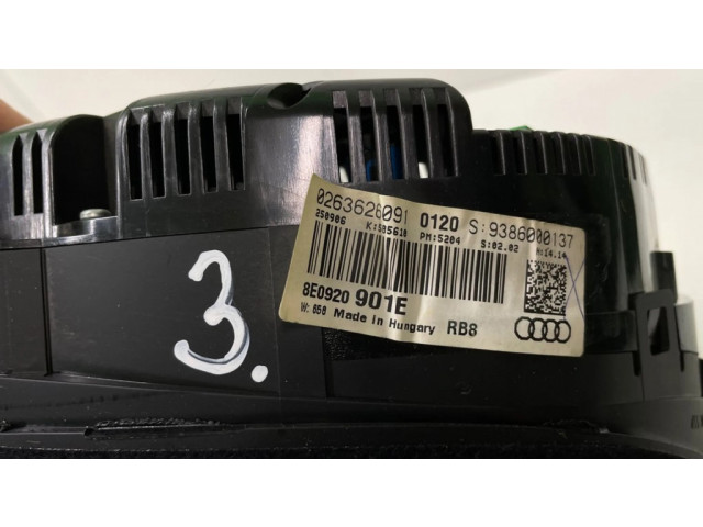 Панель приборов 8E0920901E, 9386000137 Audi A4 S4 B6 8E 8H