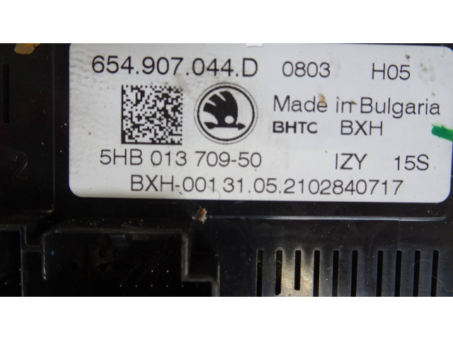 Блок управления климат-контролем 654907044D   Skoda Kamiq