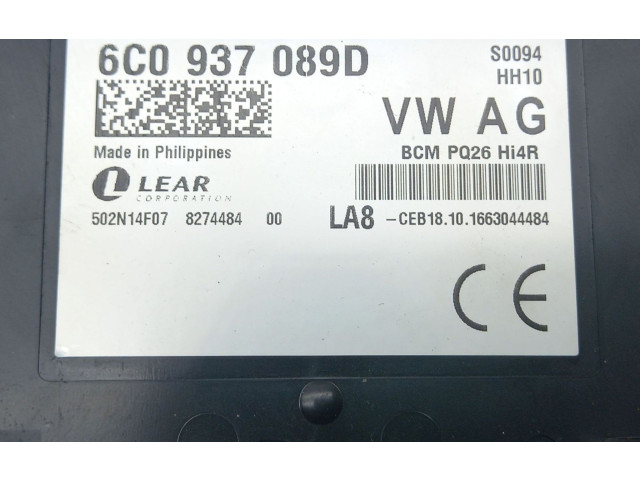 Блок управления 6C0937089D Skoda Fabia Mk3 (NJ)