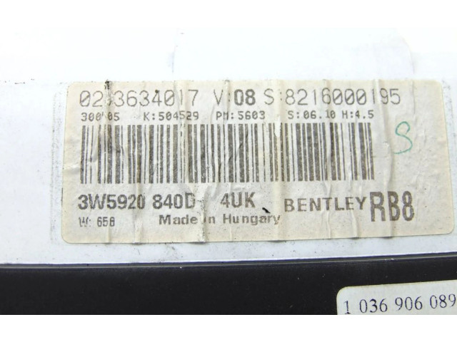 Панель приборов 3W0920841C Bentley Continental