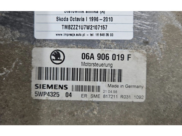 Блок управления двигателем Блок управления 06A906019F, IMPRK1387785   Skoda Octavia Mk1 (1U)