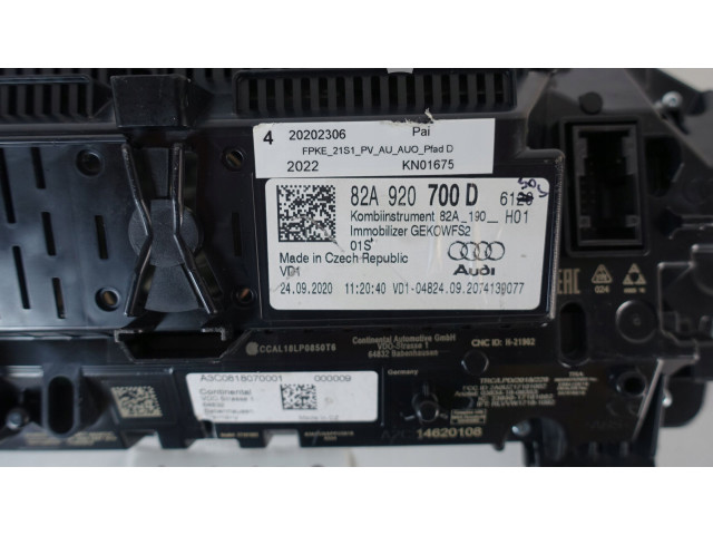 Панель приборов 82A920700D Audi A1