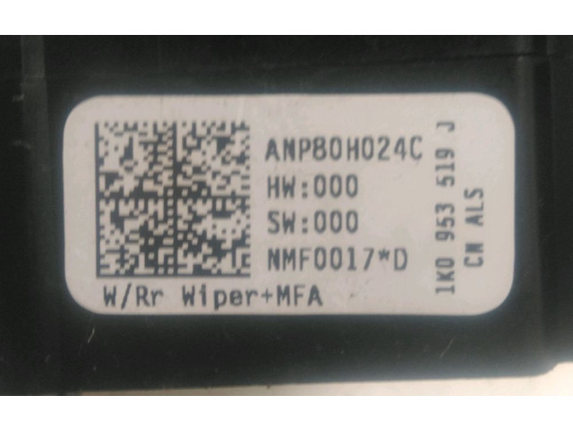 Ручка стеклоочистителей 1K0953519J9B9, 1K0953519J   Volkswagen Golf VI