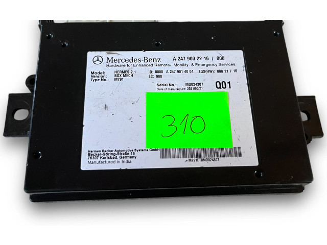 Блок комфорта S310, A2479002216   Mercedes-Benz GLB x247   