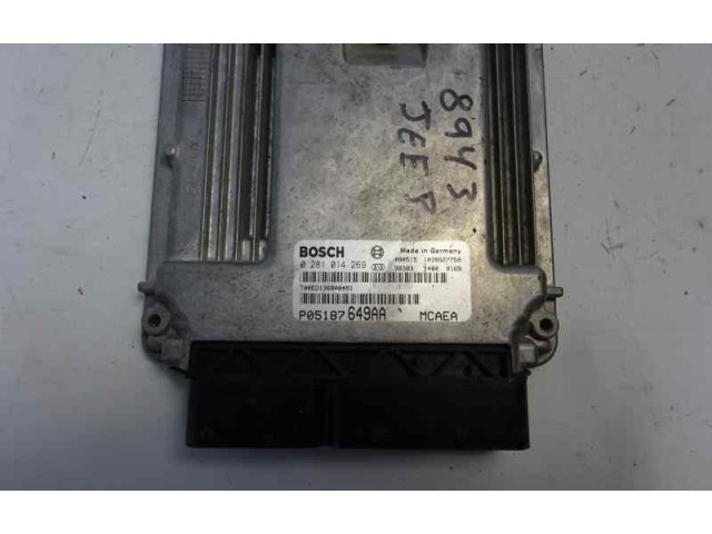 Блок управления двигателя P05187649AA, 0281014269 Jeep Compass