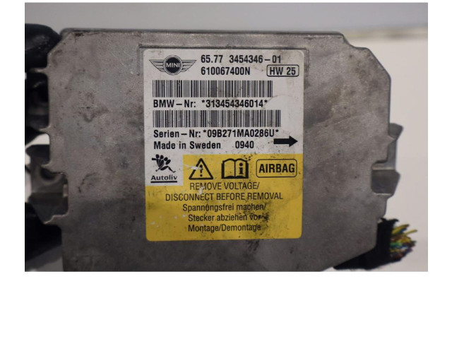 Блок подушек безопасности 65773454346-01   Mini One - Cooper Coupe R56